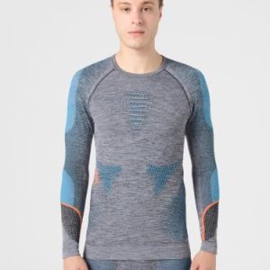 Uyn Män Man Ambityon Uw Shirt Lg_sl. Melange undertröja Svart melange/Atlant/orange blank S M 8054216257668 Uyn Män Man Ambityon Uw Shirt Lg_sl. Melange undertröja Svart melange/Atlant/orange blank S M 8054216257668