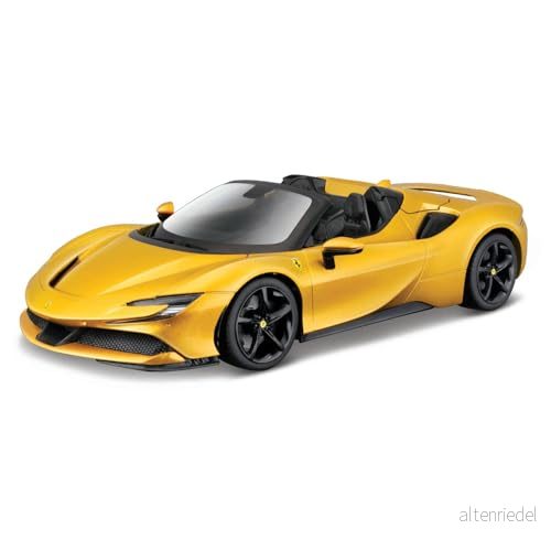 Burago May Cheong GROUP BBURAGO 1/18 Ferrari SF 90 Spider Gold fordon för barn från 3 år 16016, 16016 4893993160167