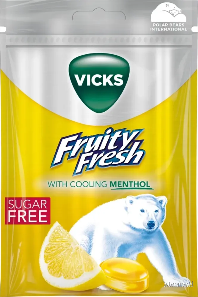 Vicks Fruity Fresh Lemon SF 72 g 4030300022682