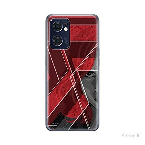 ERT GROUP mobiltelefonfodral för Oppo RENO 7 5G originalt och officiellt licensierat Marvel mönster Black Widow 002 optimalt anpassad till formen på mobiltelefonen, fodral tillverkad av TPU plast 5905511303952