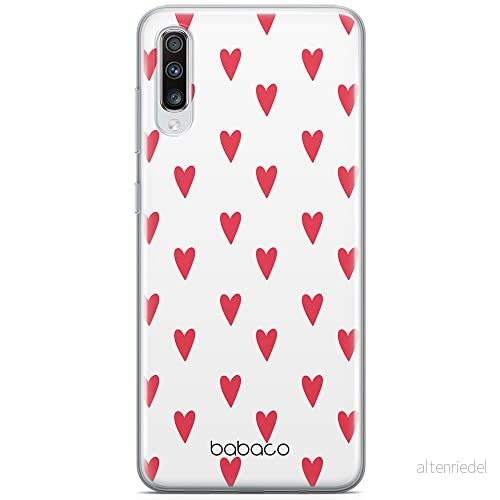 ERT GROUP mobiltelefonfodral för Samsung A70 originalt och officiellt licensierat Babaco mönster Hearts 004 optimalt anpassad till formen på mobiltelefonen, gedeeltelijk transparant 5904805017353