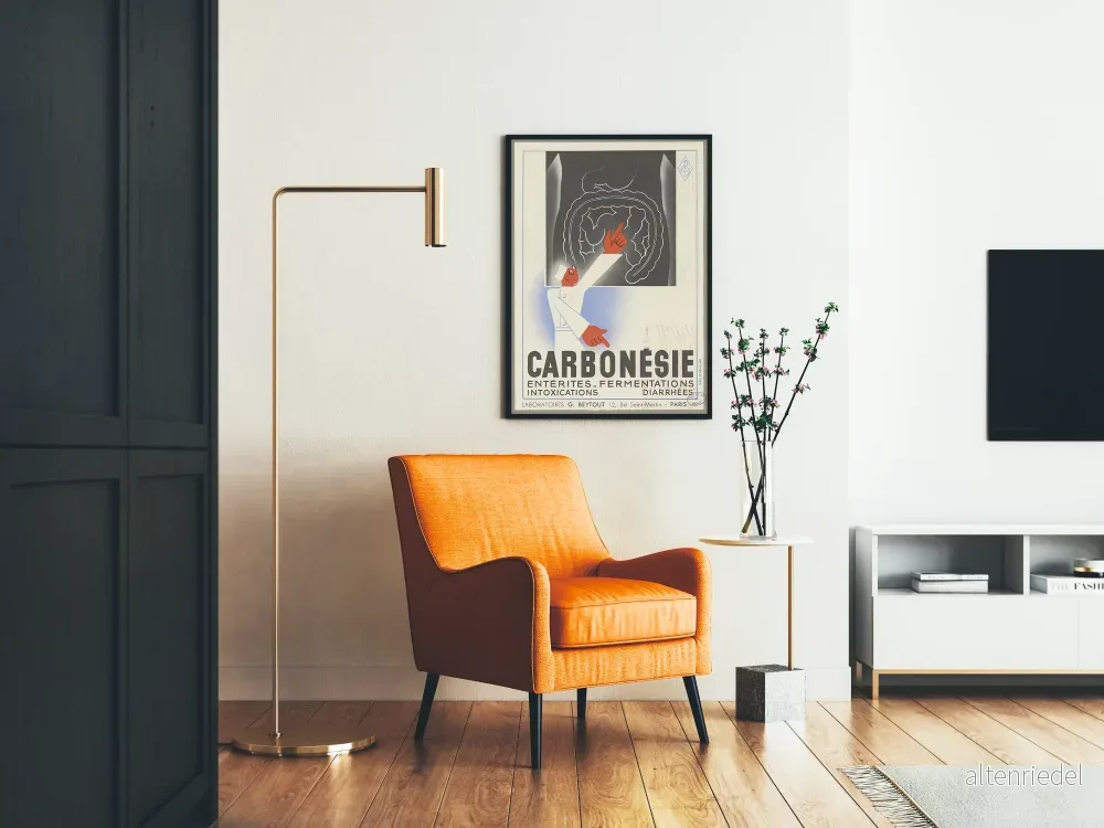 Vintageposter Carbonsie – Retro medicinsk väggdekoration - Bild 2