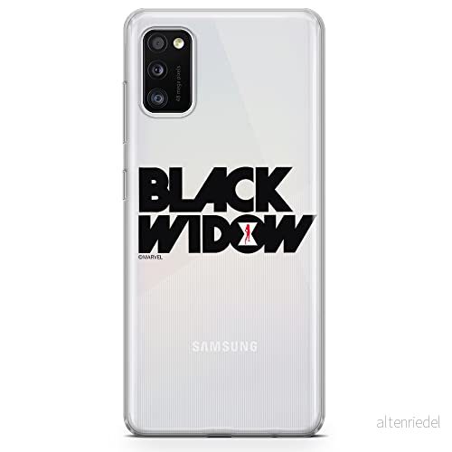 ERT GROUP mobiltelefonfodral för Samsung A41 originalt och officiellt licensierat Marvel mönster Black Widow 010 optimalt anpassad till formen på mobiltelefonen, gedeeltelijk transparant 5903537665856