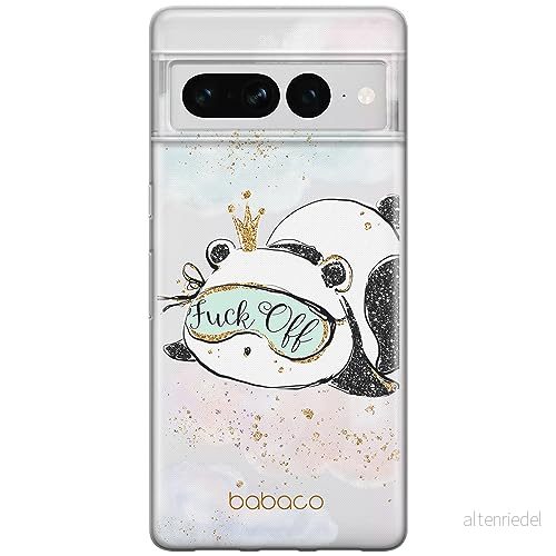 ERT GROUP mobiltelefonfodral för Google PIXEL 7 PRO originalt och officiellt licensierat Babaco mönster Panda 001 optimalt anpassad till formen på mobiltelefonen, gedeeltelijk transparant 5905795164430