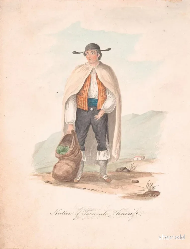 Målning Ursprunglig från Tacoronte Tenerife - Alfred Diston - Bild 2