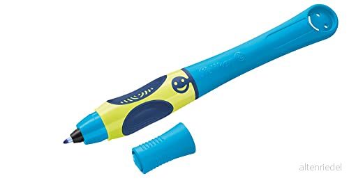 Pelikan Griffix rollerballpenna Medium spets för bläckpatroner vänster och högerhänta kontor, skola, studie, arbete kalligrafi bekväm smidig skrivning blå 4012700820464