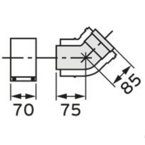 Vaillant Bøjning 45 Gr. 303211 4024074343456