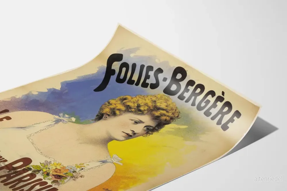 Vintageposter Folies Bergère - En Parisiskas väckarklocka - Bild 3