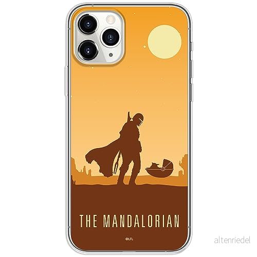 ERT GROUP mobiltelefonfodral för Iphone 11 PRO MAX originalt och officiellt licensierat Star Wars mönster Baby Yoda 033 optimalt anpassad till formen på mobiltelefonen, fodral tillverkad av TPU plast 5905511756079