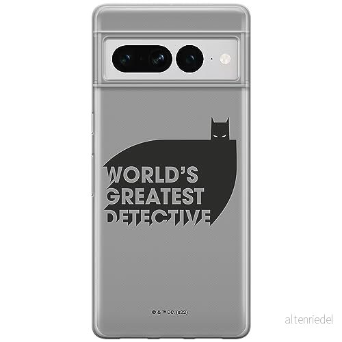 ERT GROUP mobiltelefonfodral för Google PIXEL 7 PRO originalt och officiellt licensierat DC mönster Batman 051 optimalt anpassad till formen på mobiltelefonen, fodral tillverkad av TPU plast 5905795173425