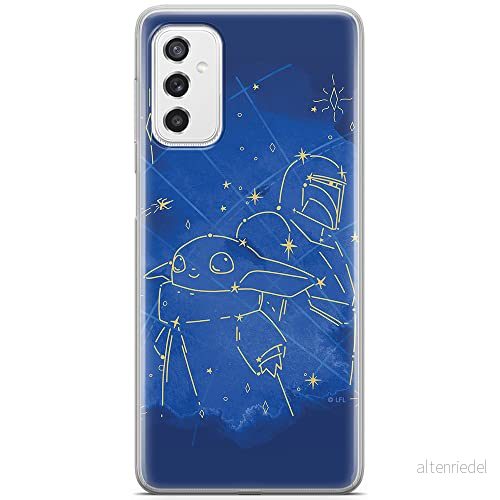 ERT GROUP mobiltelefonfodral för Samsung M52 5G originalt och officiellt licensierat Star Wars mönster Baby Yoda 023 optimalt anpassad till formen på mobiltelefonen, fodral tillverkad av TPU plast 5904805493751
