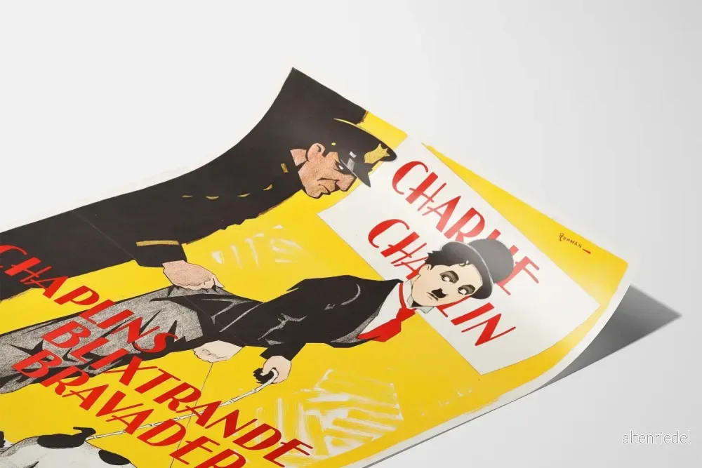 Vintageposter Charlie Chaplin - Kinematografisk väggdekoration för klassisk film - Bild 3