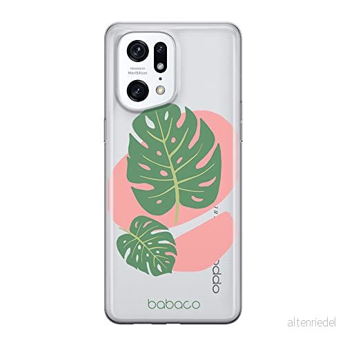 ERT GROUP mobiltelefonfodral för Oppo FIND X5 PRO originalt och officiellt licensierat Babaco mönster Plants 011 optimalt anpassad till formen på mobiltelefonen, gedeeltelijk transparant 5905511409708