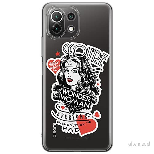 ERT GROUP mobiltelefonfodral för Xiaomi 11 LITE 4G/5G originalt och officiellt licensierat DC mönster Wonder Woman 014, gedeeltelijk transparant 5903932729139