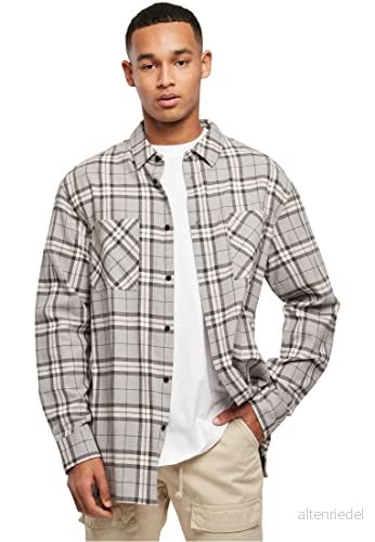 Urban Classics Skjorta Grå/Svart Storlek Large 4065812181077