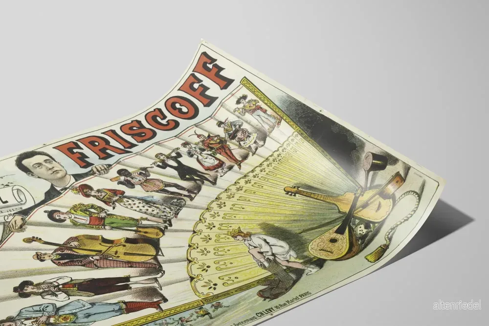 Vintageposter Friscoff Väggdekoration med Musik - Bild 2