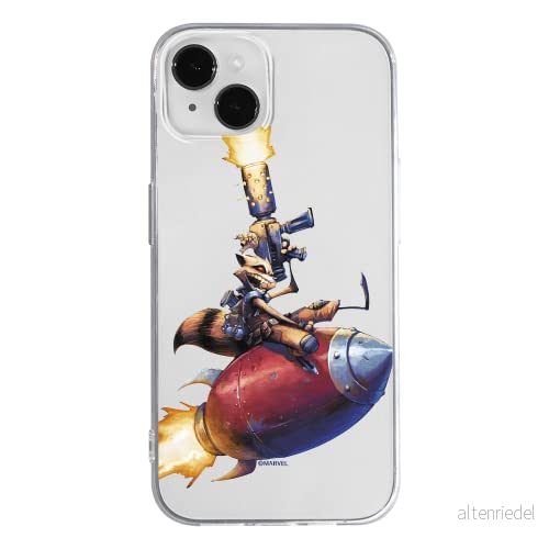 ERT GROUP mobiltelefonfodral för Apple Iphone 14 PLUS originalt och officiellt licensierat Marvel mönster Rocket 007 optimalt anpassad till formen på mobiltelefonen, gedeeltelijk transparant 5905131893253
