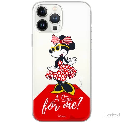 ERT GROUP mobiltelefonfodral för Huawei P30 Lite originalt och officiellt licensierat Disney mönster Minnie 044 Vit optimalt anpassad till formen på mobiltelefonen, gedeeltelijk transparant 5902980424386