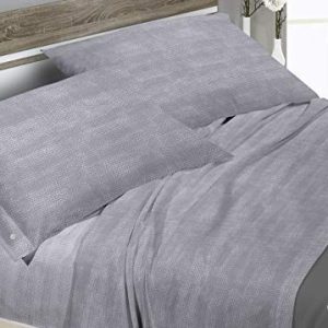 BIANCHERIAWEB 140 x 200 cm +25 elastiska hörn, sängkläder över 300 cm, 2 örngott Sidknappar 50 80cm, 100% Bomull Tillverkad i Italy Fantasia Bon Grå 8056710014181 BIANCHERIAWEB 140 x 200 cm +25 elastiska hörn, sängkläder över 300 cm, 2 örngott Sidknappar 50 80cm, 100% Bomull Tillverkad i Italy Fantasia Bon Grå 8056710014181