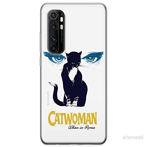 ERT GROUP mobiltelefonfodral för Xiaomi MI NOTE 10 Lite originalt och officiellt licensierat DC mönster Catwoman 007 optimalt anpassad till formen på mobiltelefonen, fodral tillverkad av TPU plast 5904805592621