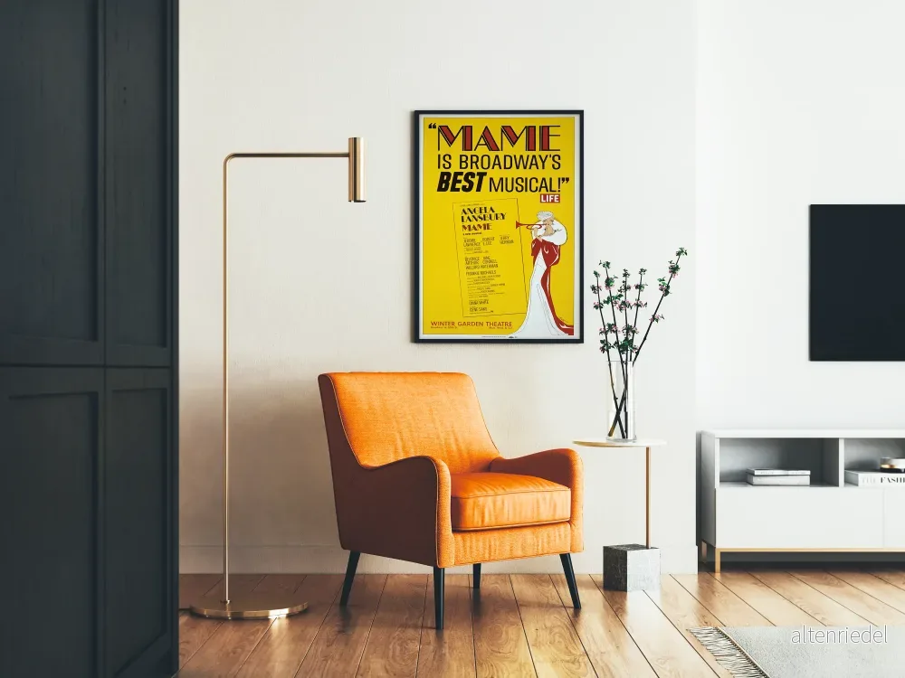 Vintage musikalisk Broadway-affisch Mame - Konstnärlig väggdekoration - Bild 2