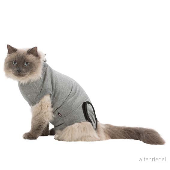 Trixie Protective body for cats S M: 32 36 cm grey 4011905195285
