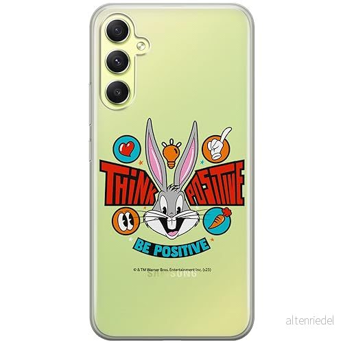ERT GROUP mobiltelefonfodral för Samsung A34 5G originalt och officiellt licensierat Looney Tunes mönster Bugs 020 optimalt anpassad till formen på mobiltelefonen, gedeeltelijk transparant 5905795084400