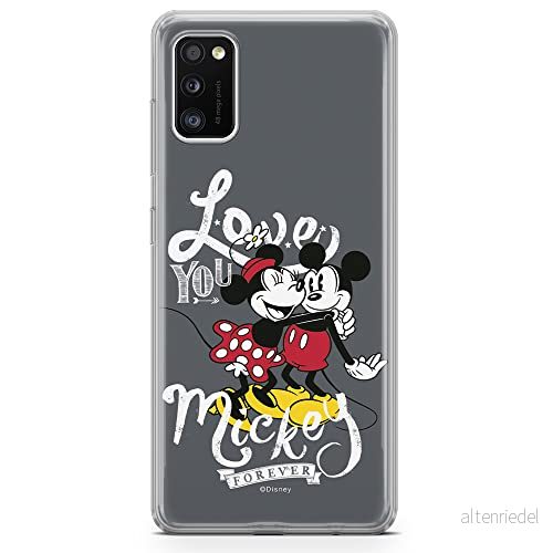 ERT GROUP mobiltelefonfodral för Samsung A41 originalt och officiellt licensierat Disney mönster Mickey & Minnie 001 optimalt anpassad till formen på mobiltelefonen, fodral tillverkad av TPU plast 5903537510248