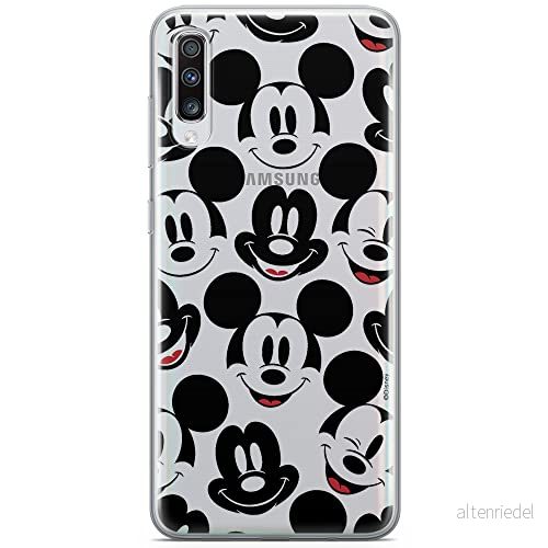 ERT GROUP mobiltelefonfodral för Samsung A70 originalt och officiellt licensierat Disney mönster Mickey 018 optimalt anpassad till formen på mobiltelefonen, gedeeltelijk transparant 5903537563572