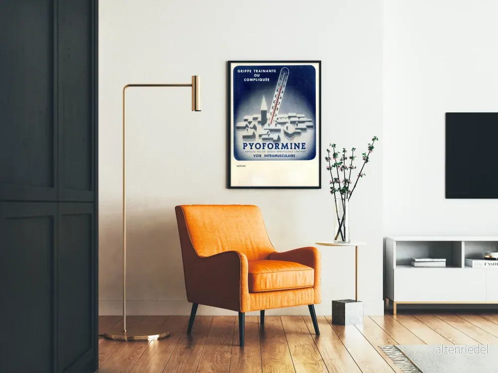 Vintageposter Pyoforine Influensa Hängande Dekoration Väggkunst - Bild 2