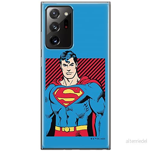 ERT GROUP mobiltelefonfodral för Samsung GALAXY NOTE 20 ULTRA originalt och officiellt licensierat DC mönster Superman 029 anpassad till formen på mobiltelefonen, fodral tillverkad av TPU plast 5905131568700