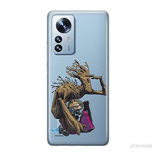 ERT GROUP mobiltelefonfodral för Xiaomi 12 PRO originalt och officiellt licensierat Marvel mönster Guardians of the Galaxy 004 anpassad till formen på mobiltelefonen, gedeeltelijk transparant 5905511519407