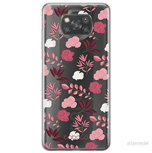 ERT GROUP mobiltelefonfodral för Xiaomi POCOPHONE X3 originalt och officiellt licensierat Babaco mönster Flowers 020 optimalt anpassad till formen på mobiltelefonen, gedeeltelijk transparant 5903932641332