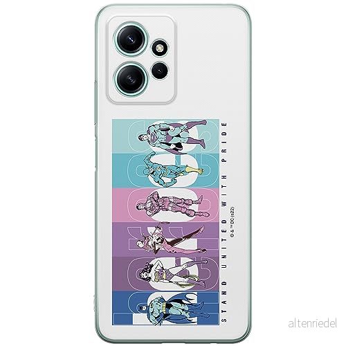 ERT GROUP mobiltelefonfodral för Xiaomi REDMI NOTE 12 4G originalt och officiellt licensierat DC mönster Justice League 009 anpassad till formen på mobiltelefonen, fodral tillverkad av TPU plast 5905795000394