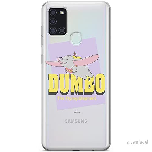 ERT GROUP mobiltelefonfodral för Samsung A21s originalt och officiellt licensierat Disney mönster Dumbo 005 optimalt anpassad till formen på mobiltelefonen, gedeeltelijk transparant 5903040255711