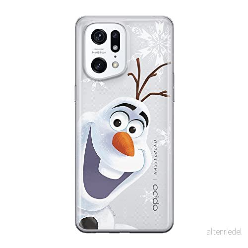 ERT GROUP mobiltelefonfodral för Oppo FIND X5 PRO originalt och officiellt licensierat Disney mönster Olaf 002 optimalt anpassad till formen på mobiltelefonen, gedeeltelijk transparant 5905511402914