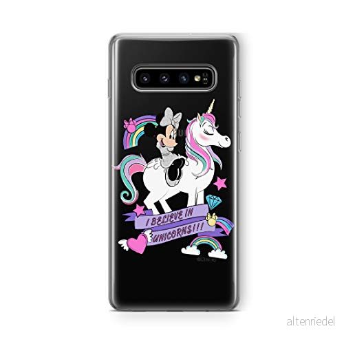 ERT GROUP mobiltelefonfodral för Samsung S10 originalt och officiellt licensierat Disney mönster Minnie 035 Vit optimalt anpassad till formen på mobiltelefonen, gedeeltelijk transparant 5903040659786