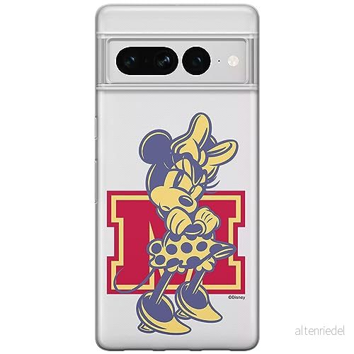 ERT GROUP mobiltelefonfodral för Google PIXEL 7 PRO originalt och officiellt licensierat Disney mönster Minnie 072 optimalt anpassad till formen på mobiltelefonen, gedeeltelijk transparant 5905795177157
