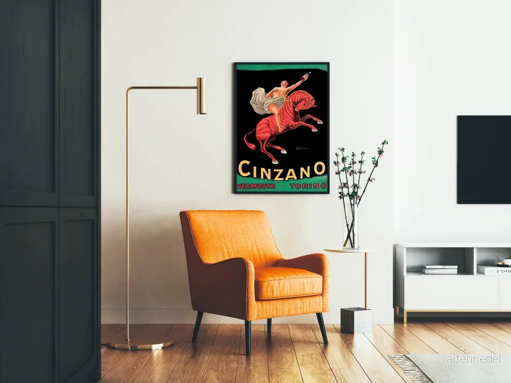 Vintageaffisch Cinzano Vermouth Torino dekorativ - Bild 2