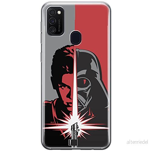 ERT GROUP mobiltelefonfodral för Samsung M21 originalt och officiellt licensierat Star Wars mönster Darth Vader 007 optimalt anpassad till formen på mobiltelefonen, fodral tillverkad av TPU plast 5903537838373