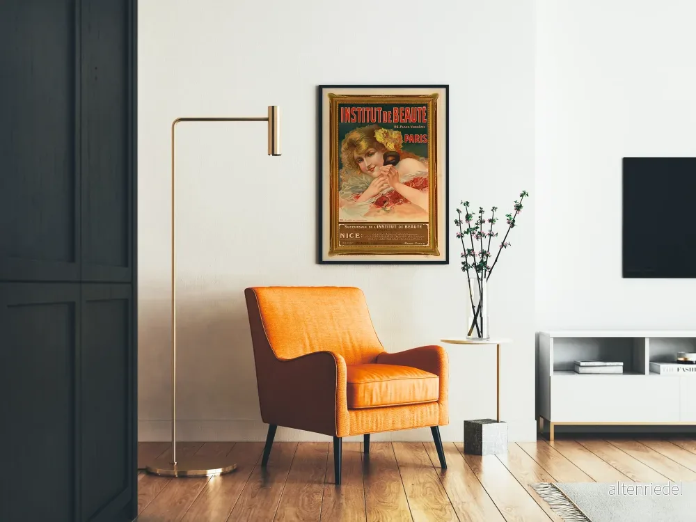 Vintageposter för skönhetsinstitut, Place Vendôme, Paris - Bild 2
