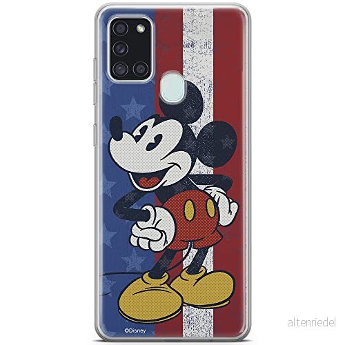 ERT GROUP mobiltelefonfodral för Samsung A21s originalt och officiellt licensierat Disney mönster Mickey 021 optimalt anpassad till formen på mobiltelefonen, fodral tillverkad av TPU plast 5903040610602