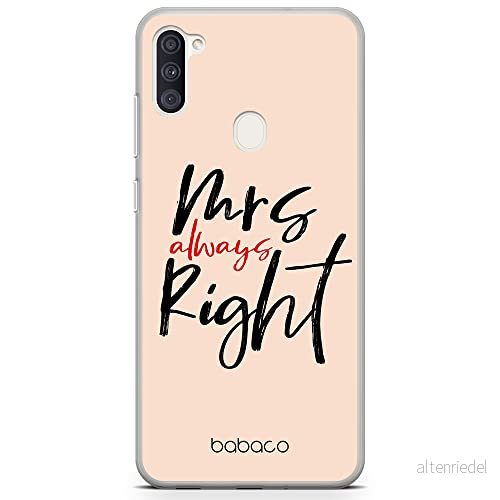 ERT GROUP mobiltelefonfodral för Samsung A03S originalt och officiellt licensierat Babaco mönster Mrs Right 001 optimalt anpassad till formen på mobiltelefonen, fodral tillverkad av TPU plast 5904805050114