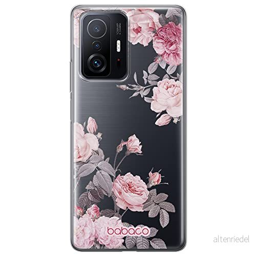 ERT GROUP mobiltelefonfodral för Xiaomi 11T 5G / PRO originalt och officiellt licensierat Babaco mönster Flowers 055 optimalt anpassad till formen på mobiltelefonen, gedeeltelijk transparant 5905131357564