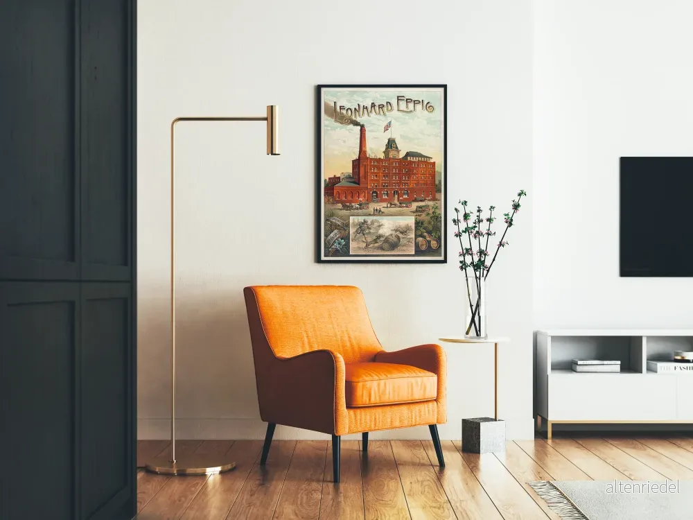 Vintageposter för reklam för Leonard Eppig Brooklyn bryggeri - Bild 2