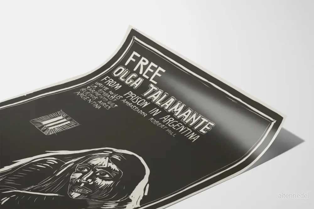 Aktivistposter för frigörelse Olga Talamante argentinsk - Bild 3