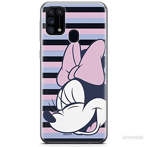 ERT GROUP mobiltelefonfodral för Samsung M31 originalt och officiellt licensierat Disney mönster Minnie 022 optimalt anpassad till formen på mobiltelefonen, gedeeltelijk transparant 5904805476495