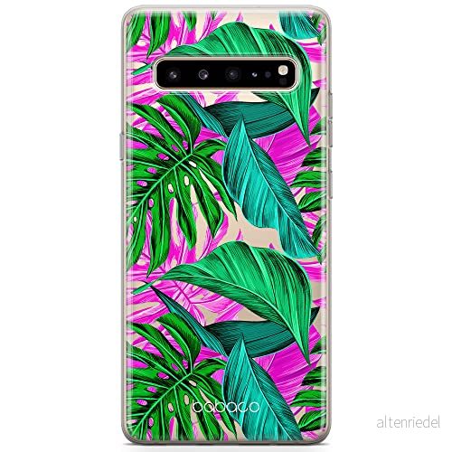 ERT GROUP Mobiltelefonskal för Samsung S10 5G original och officiellt licensierat Babaco mönster fruits blommor 004 anpassad till mobiltelefonens form, delvis transparent 5904805501180