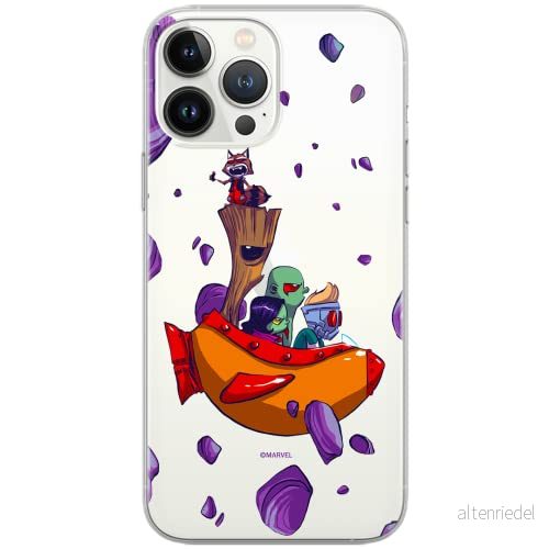 ERT GROUP mobiltelefonfodral för Huawei P30 Lite originalt och officiellt licensierat Marvel mönster Guardians of the Galaxy 010 Vit anpassad till formen på mobiltelefonen, gedeeltelijk transparant 5902980430028