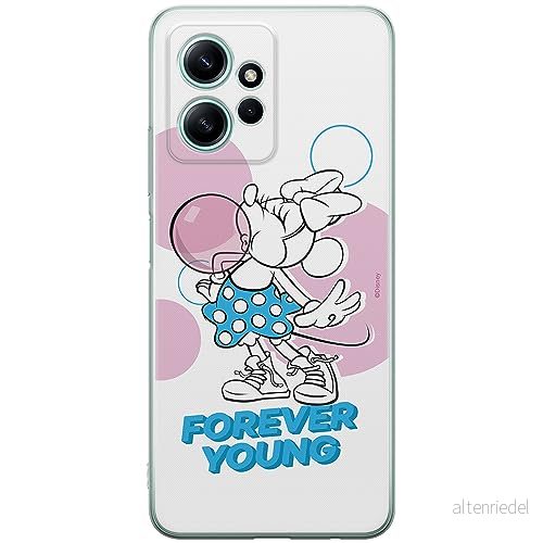 ERT GROUP mobiltelefonfodral för Xiaomi REDMI NOTE 12 4G originalt och officiellt licensierat Disney mönster Minnie 055 optimalt anpassad till formen på mobiltelefonen, fodral tillverkad av TPU plast 5905511937621